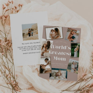 Staubrosa Weltbeste Mama Foto Muttertag Karte