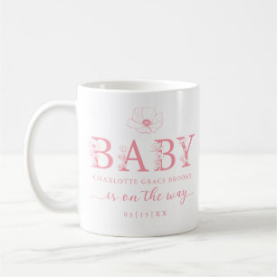 Staubrosa Wildblumen-Babynamens-Tasse Kaffeetasse