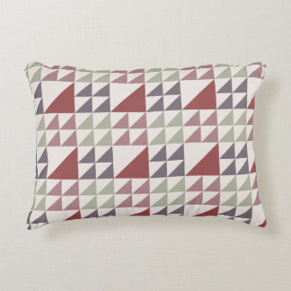 Staubrosafarbenes geometrisches Quiltmuster-Wurfki Dekokissen