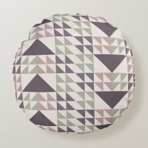 Staubrosafarbenes geometrisches Quiltmuster-Wurfki