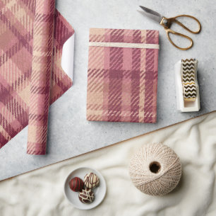 Staubrosé Warm Gedämpfte Pinks Rosige Farbtöne Kar Geschenkpapier
