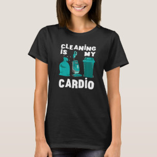 Staubsauger Cardio Reinigung Papierkorb Mülleimer T-Shirt