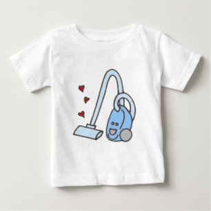 Staubsauger mit Herz Baby T-shirt