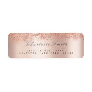 Staubstars Rosa Rose Rose Blush Rücksendeadressen-