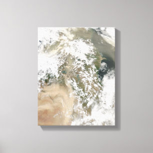 Staubstürme im Nahen Osten Leinwanddruck