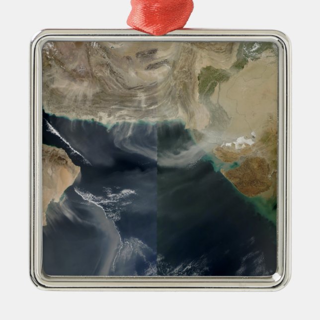 Staubstürme Ornament Aus Metall (Vorne)