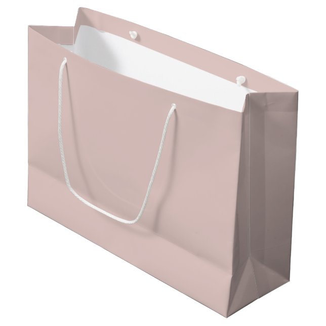 Staubsturmfarbe Große Geschenktüte (Vorderseite Schrägansicht)