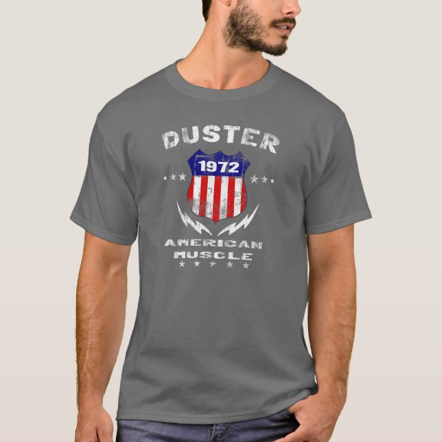 Staubtuch-amerikanischer Muskel 1972 v3 T-Shirt (Vorderseite)