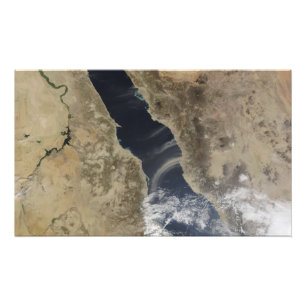 Staubwolken blasen vor der Küste Saudi-Arabiens Fotodruck
