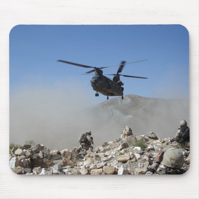 Staubwolken, die durch die Rotorabwaschanlage ange Mousepad (Vorne)