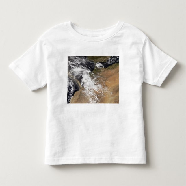 Staubwolken vor der marokkanischen Küste Kleinkind T-shirt (Vorderseite)
