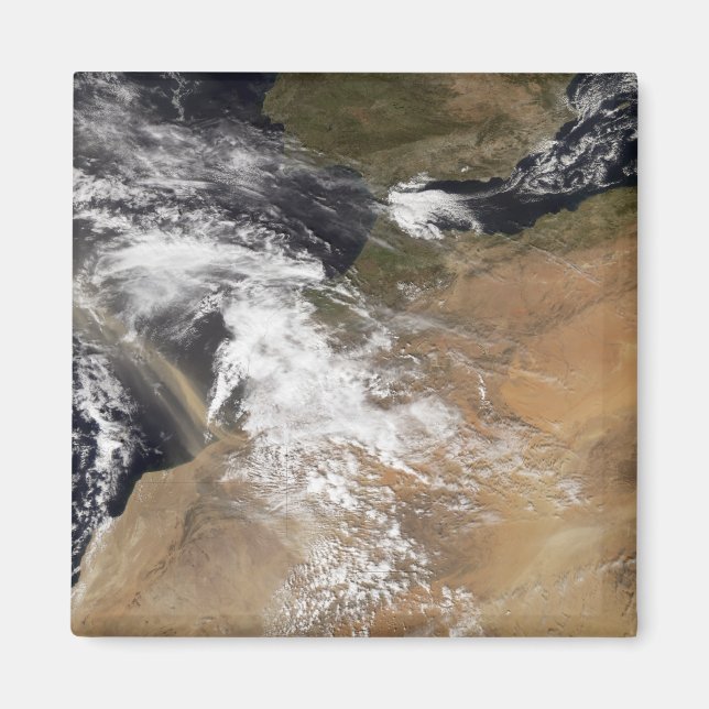 Staubwolken vor der marokkanischen Küste Magnet (Vorne)
