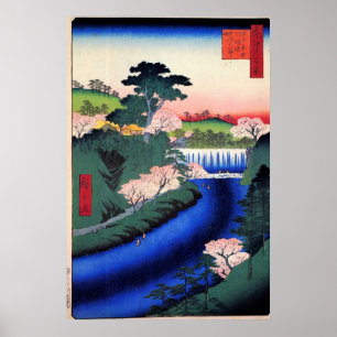 Staudamm am Otonashi River in Ōji, bekannt als "Th Poster