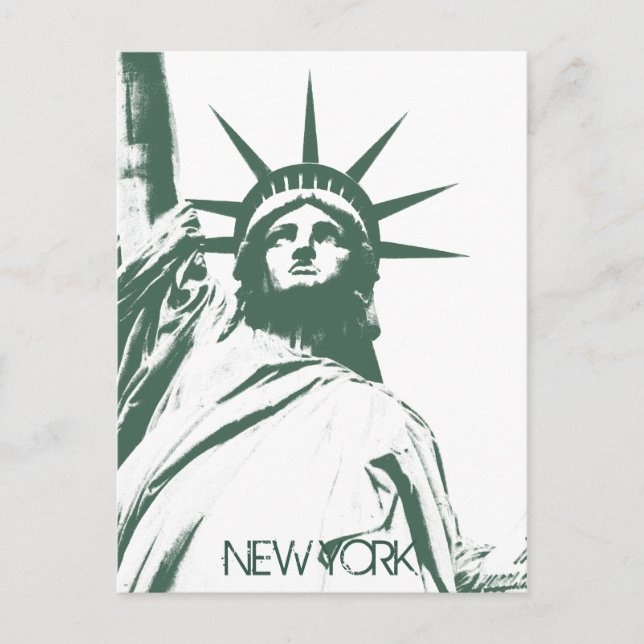 Staue von Liberty Postcard Custom New York Postcar Postkarte (Vorderseite)