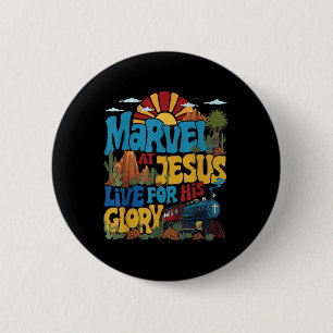 Staune über Jesus VBS 2025 Lebe für Jesu Herrlichk Button