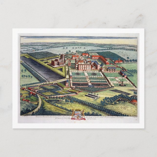 Staunton Harold in the county of Leicester engrave Postkarte (Vorderseite)