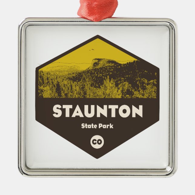 Staunton Staat Park Colorado Ornament Aus Metall (Vorne)