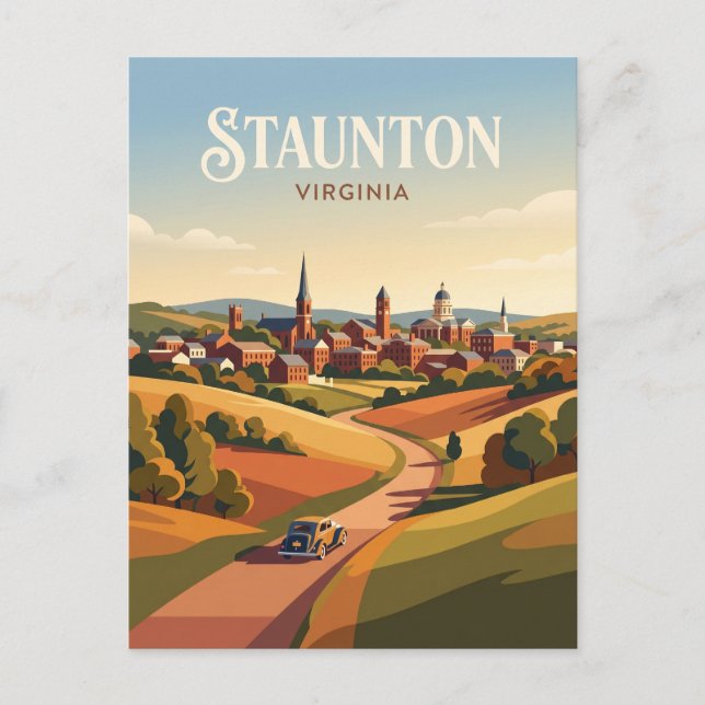 Staunton USA Postkarte (Vorderseite)