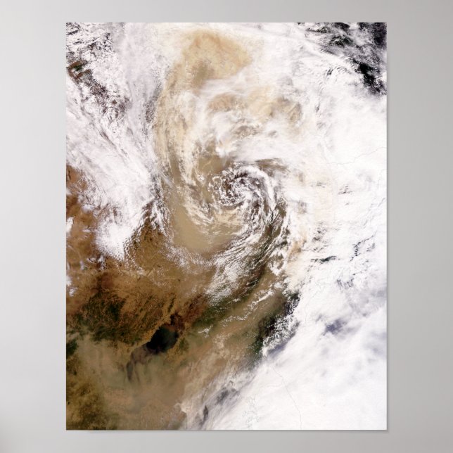 Stausturm in der nördlichen China Poster (Vorne)