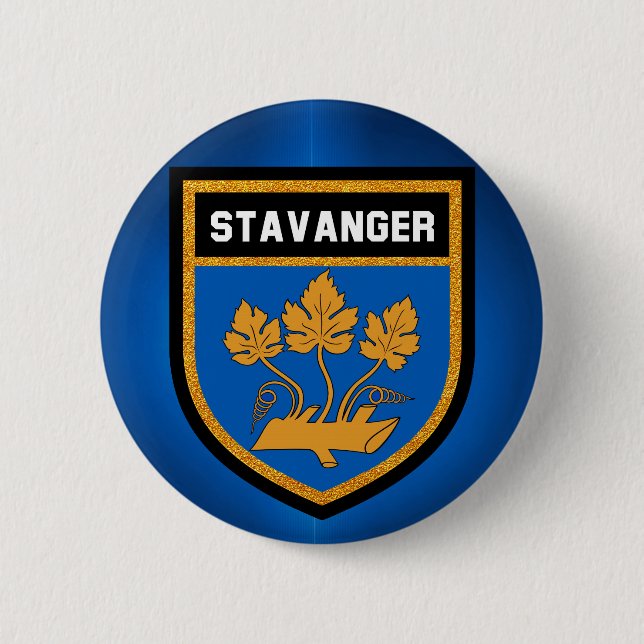 Stavanger Flag Button (Vorderseite)