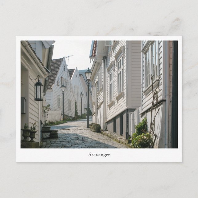 Stavanger Norwegen Postkarte (Vorderseite)