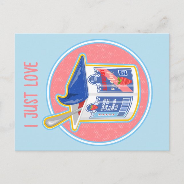 Stawberry Jogurt Postkarte (Vorderseite)