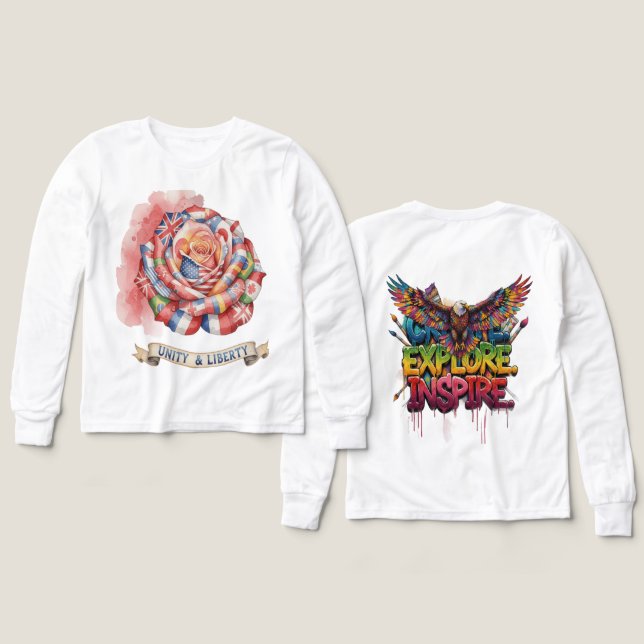 "Stay Alive & Endure Inspire – Motivational Long S (Design Vorderseite & Rückseite)