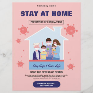 Stay At Home Campaign Flyer