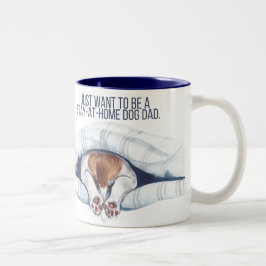 Stay-at-home dog dad mug zweifarbige tasse