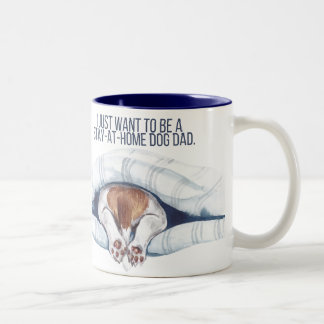 Stay-at-home dog dad mug zweifarbige tasse