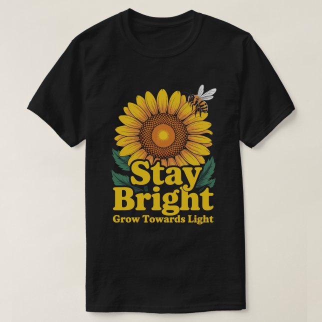 Stay Bright Sunflower Tee (Design vorne)