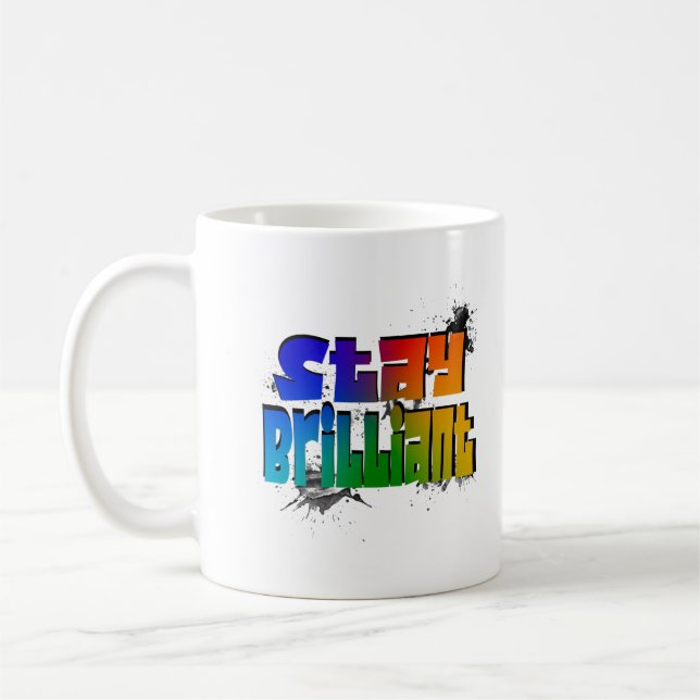Stay Brilliant Kaffeetasse (Links)