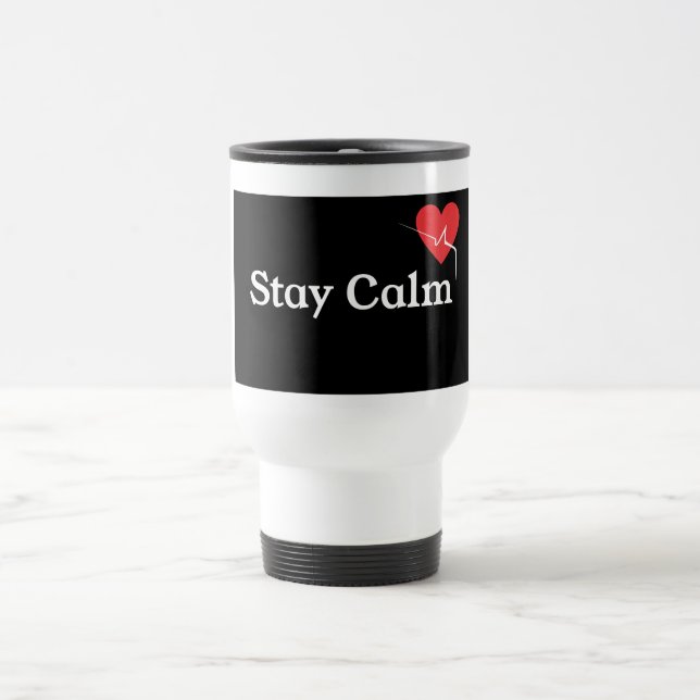Stay Calm Coffee Mug & Travel Mug – Funny & Relaxe Reisebecher (Mittel)