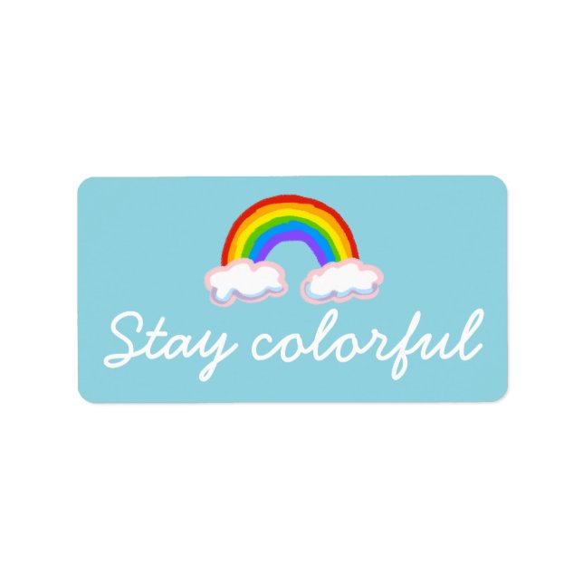 Stay colorful adressaufkleber (Vorne)