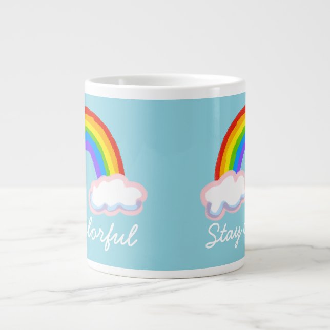 Stay colorful Jumbo-Tasse (Vorderseite)