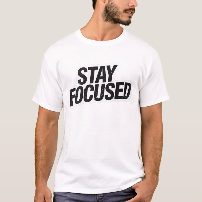 “Stay Focused T-Shirt – Motivational Youth Tee” (Vorderseite)