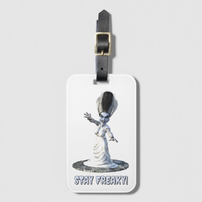 Stay Freaky! Bride of Frankenstein Gepäckanhänger (Vorderseite Vertikal)