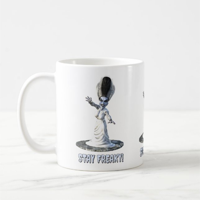 Stay Freaky! Bride of Frankenstein Kaffeetasse (Links)