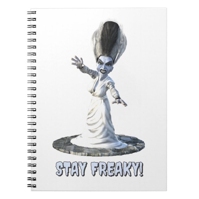 Stay Freaky! Bride of Frankenstein Notizblock (Vorderseite)