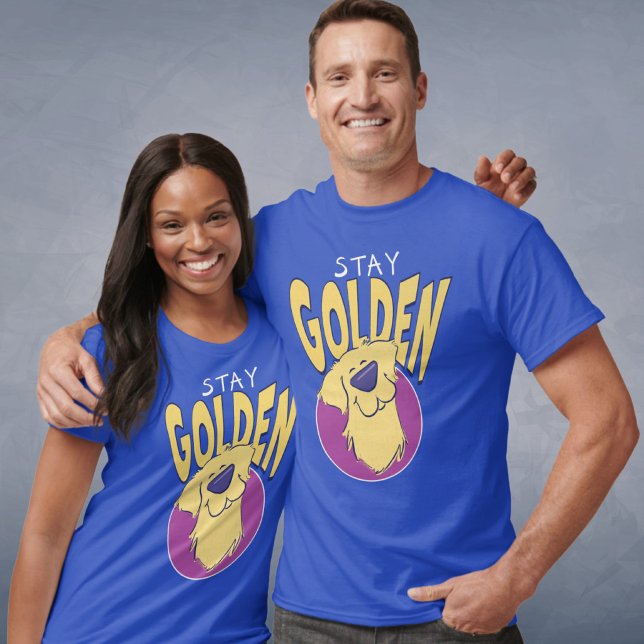 "Stay Golden" Golden Retriever Graphic Unisex T-Shirt (Von Creator hochgeladen)