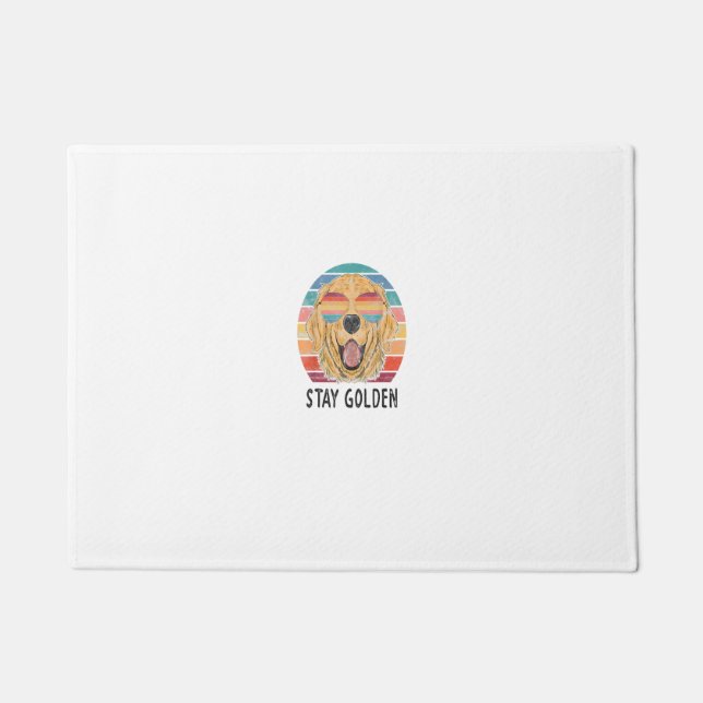 Stay Golden Retriever Fußmatte (Vorderseite)