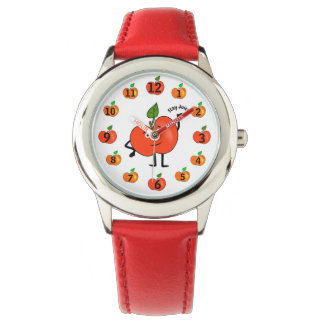 Stay Juicy – Cute Red Apple Armbanduhr