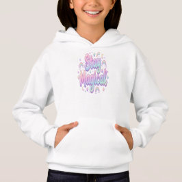 Stay Magical Unicorn Graphic Girls Hoodie