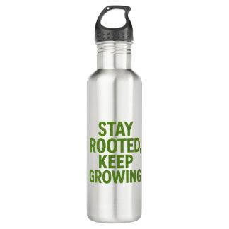 Stay Rooted Keep Growing Travel Mug | Motivational Edelstahlflasche