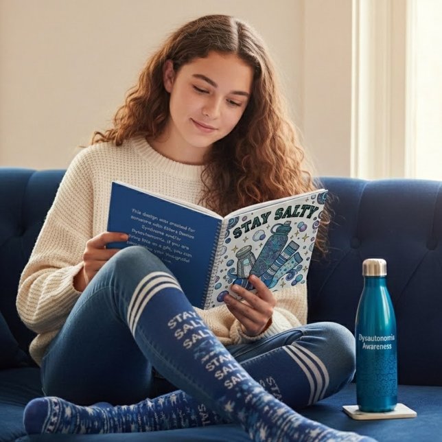 Stay Salty Dysautonomia Spiral Notebook Notizbuch (Empower someone special with Dysautonomia/POtS with this funny, "Stay Salty" personalized notebook! )