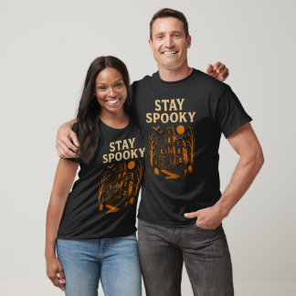 Stay Spooky Haunted House – Vintage Desi T-Shirt