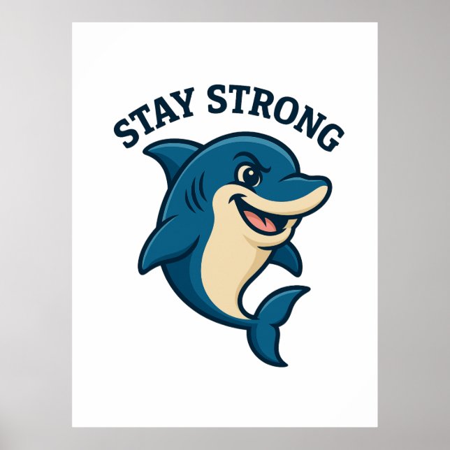 Stay Strong Splash T-Shirt Poster (Vorne)