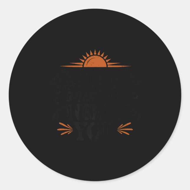 Stay Tomorrow Needs You, Suicide Awareness Mental  Runder Aufkleber (Vorderseite)