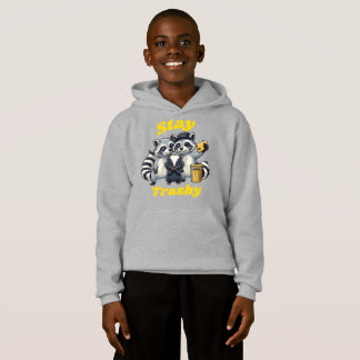 Stay Trashy Funny Raccoon, Opossum, Skunk funny Hoodie