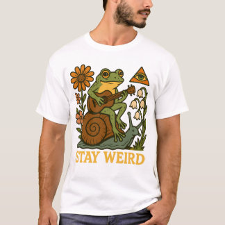 Stay Weird & Strum On T-Shirt